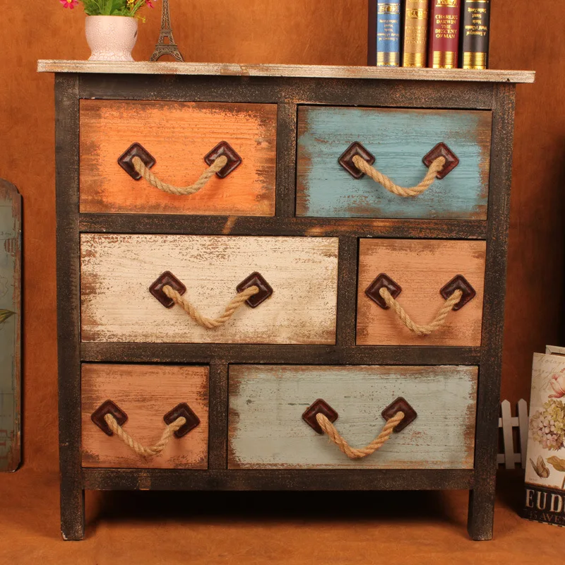 American retro to do the old multi-drawer cabinets bucket cabinet clothing cupboard decorative painting wholesale residential En
American retro to do the old multi-drawer cabinets bucket cabinet clothing cupboard decorative painting wholesale residential En