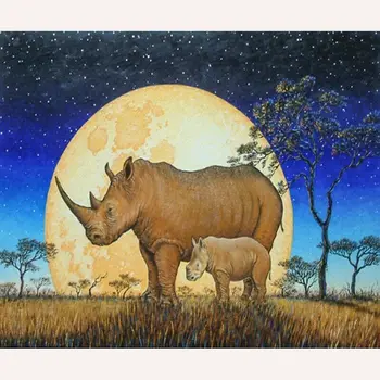 LZAIQIZG Diamond Embroidery Rhinoceros 5D DIY Diamond Painting Full Square Diamond Mosaic Pictures Of Rhinestones Home Decor 
LZAIQIZG Diamond Embroidery Rhinoceros 5D DIY Diamond Painting Full Square Diamond Mosaic Pictures Of Rhinestones Home Decor