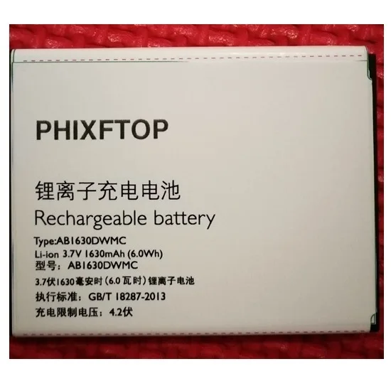 PHIXFTOP original AB1630DWMT battery For PHILIPS S307 cellphone Battery for Xenium CTS307 Mobile phone 4.2V 1630mAH
PHIXFTOP original AB1630DWMT battery For PHILIPS S307 cellphone Battery for Xenium CTS307 Mobile phone 4.2V 1630mAH