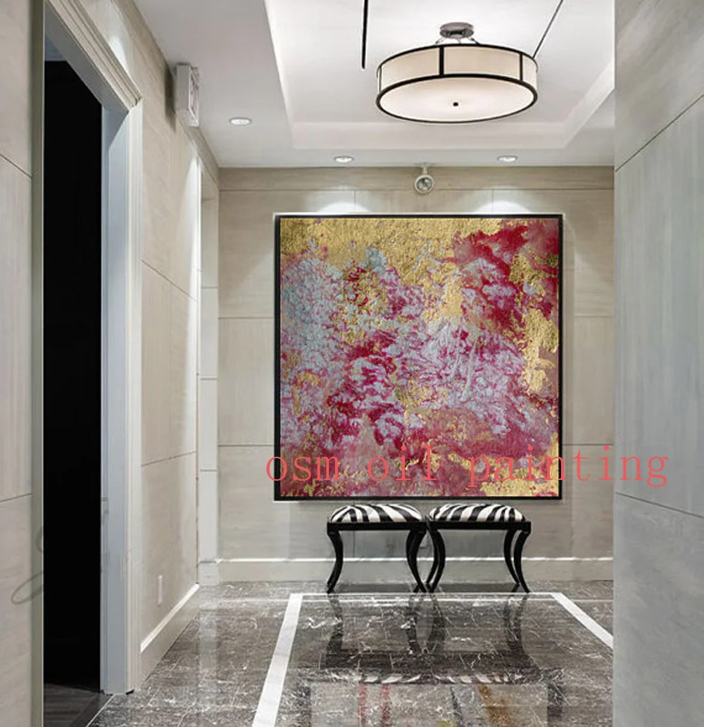Handmade Modern Abstract New Style Colorful Art Acrylic Picture Wall Decorative 100%Hand Painted Gold Red Oil Painting on Canvas
Handmade Modern Abstract New Style Colorful Art Acrylic Picture Wall Decorative 100%Hand Painted Gold Red Oil Painting on Canvas