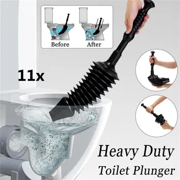 1Pc Black Rubber Head Plastic Handle Toilet Suction Detachable Heavy Toilet Plunger Flexible Powerful Sewer Pipe Dredger 20E
1Pc Black Rubber Head Plastic Handle Toilet Suction Detachable Heavy Toilet Plunger Flexible Powerful Sewer Pipe Dredger 20E