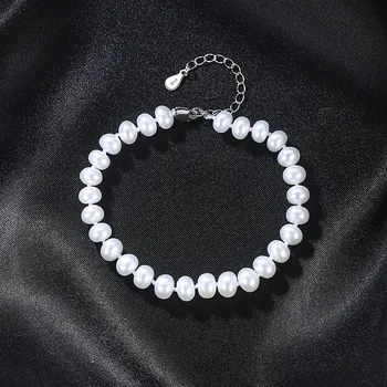 GB Flat Natural Freshwater Pearl Bracelet Fashion Classic Female Hand Accessories 6-7mm Pearl Beads Bangles For women
GB Flat Natural Freshwater Pearl Bracelet Fashion Classic Female Hand Accessories 6-7mm Pearl Beads Bangles For women