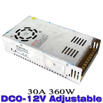 360W 30A 0-12V Adjustable Universal DC Power Supply Switching for LED Strip Light Transformer 110v 220v AC Adapter with CNC CCTV
360W 30A 0-12V Adjustable Universal DC Power Supply Switching for LED Strip Light Transformer 110v 220v AC Adapter with CNC CCTV