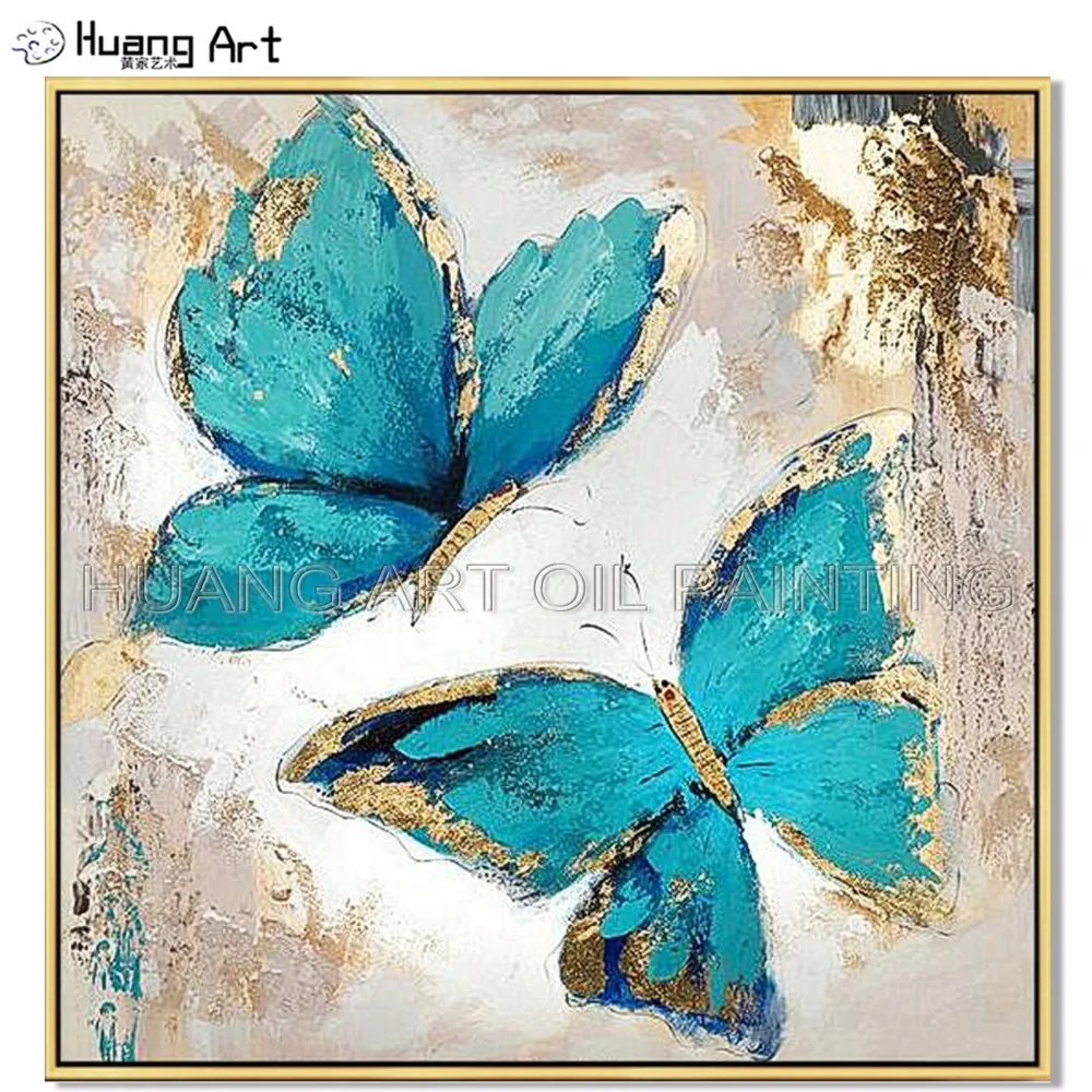 Newest Hand-painted Blue and Gold Winged Butterfly Oil Painting on Canvas for Decor Modern Abstract Knife Animals Wall Painting
Newest Hand-painted Blue and Gold Winged Butterfly Oil Painting on Canvas for Decor Modern Abstract Knife Animals Wall Painting