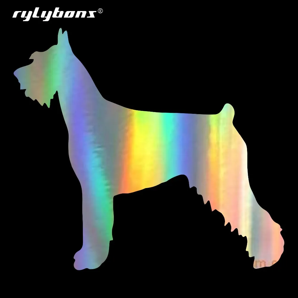 Фото Rylybons 14 2*12 7 см гигантская Шнауцер виниловая наклейка с принтом собаки