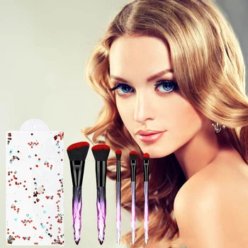 5pcs Professional Makeup Brush Set Cosmetic Make up Beauty Tools with Acrylic Crystal Handle for Beginners Women
5pcs Professional Makeup Brush Set Cosmetic Make up Beauty Tools with Acrylic Crystal Handle for Beginners Women