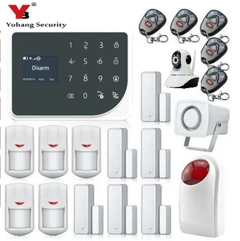 

Yobang Security WIFI GSM system 2G with Touch keypad IOS Android APP control Home Security Alarm System