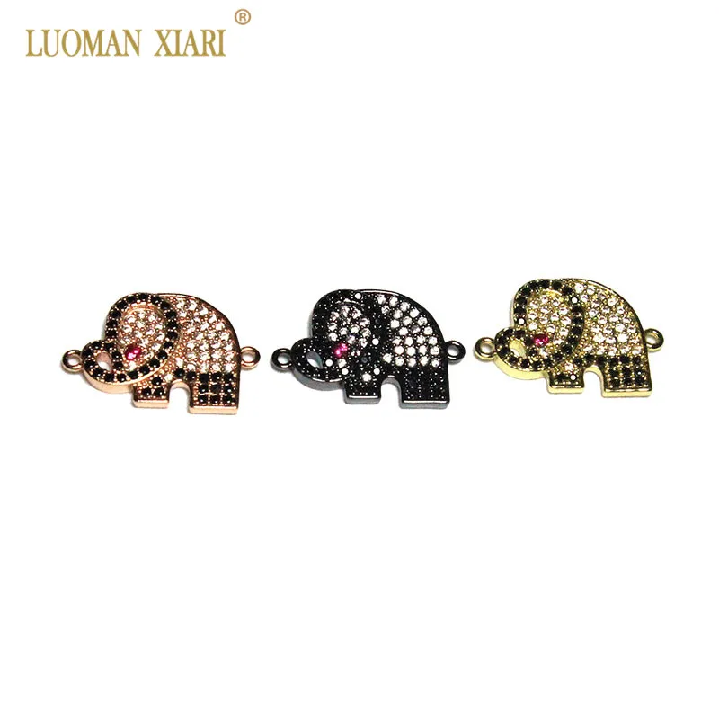 Fashion Rhinestone Copper CZ Elephant for Jewelry Making Diy Women Bracelets Necklace Simple Charms Spacer Beads DIY Accessories
Fashion Rhinestone Copper CZ Elephant for Jewelry Making Diy Women Bracelets Necklace Simple Charms Spacer Beads DIY Accessories