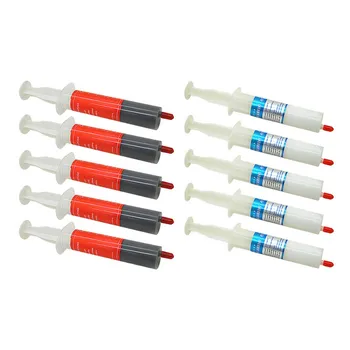 5Pcs/lot 30g Thermal Grease Paste Compound Silicone Fluid Heatsink High Thermal Conductivity Thermal Paste for CPU Heatsink
5Pcs/lot 30g Thermal Grease Paste Compound Silicone Fluid Heatsink High Thermal Conductivity Thermal Paste for CPU Heatsink