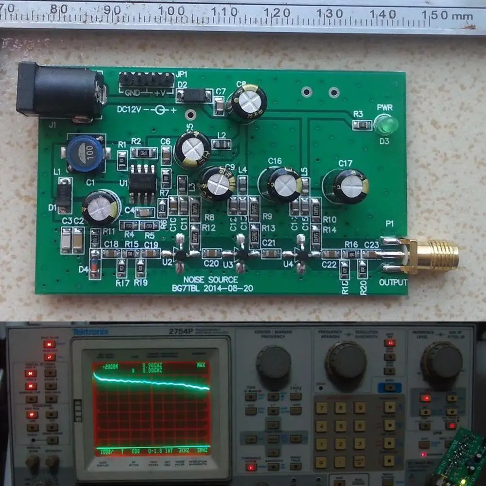 DC 12V Noise Signal Generator Noise Source Simple Spectrum Tracking Source interference for Standing wave bridge
DC 12V Noise Signal Generator Noise Source Simple Spectrum Tracking Source interference for Standing wave bridge
