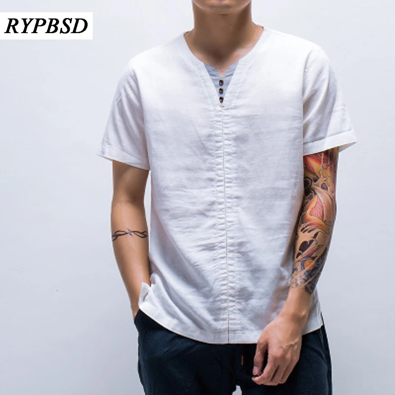 2018 New Summer Brand Linen Shirt Men Short Sleeve Loose Thin Cotton Linen Shirt Male Fashion Trend V-Neck Shirt Kung Fu Tang
2018 New Summer Brand Linen Shirt Men Short Sleeve Loose Thin Cotton Linen Shirt Male Fashion Trend V-Neck Shirt Kung Fu Tang