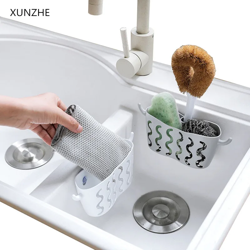 XUNZHE New Kitchen storage punch-free suction cup storage hanging basket faucet sponge drain basket kitchen supplies shelf
XUNZHE New Kitchen storage punch-free suction cup storage hanging basket faucet sponge drain basket kitchen supplies shelf