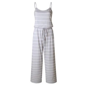 Wontive Gray Stripe Pattern Floral Print Women Jumpsuit Summer Casual Loose Style Beach Jumpsuits Rompers Female Overalls
Wontive Gray Stripe Pattern Floral Print Women Jumpsuit Summer Casual Loose Style Beach Jumpsuits Rompers Female Overalls