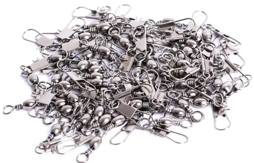 Lot 200pcs Barrel Rolling Swivel with interlock Snap Connector solid rings Fishing Takle Fishing Accossories 6# free shipping
Lot 200pcs Barrel Rolling Swivel with interlock Snap Connector solid rings Fishing Takle Fishing Accossories 6# free shipping