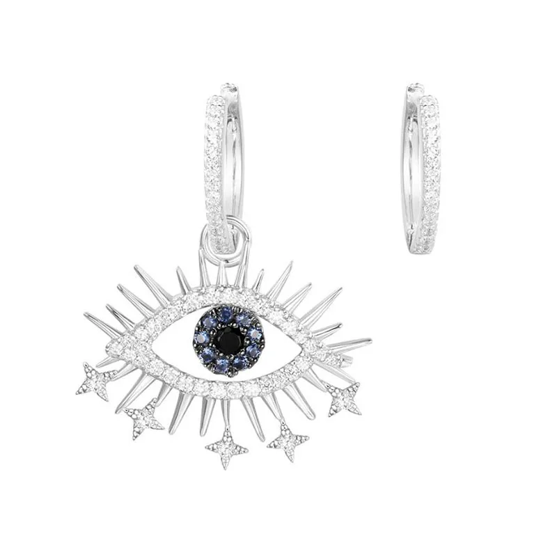SLJELY Luxury Brand 925 Sterling Silver Asymmetric Pop Lucky Eye Earrings Micro Cubic Zirconia Stones Monaco Women Fine Jewelry
SLJELY Luxury Brand 925 Sterling Silver Asymmetric Pop Lucky Eye Earrings Micro Cubic Zirconia Stones Monaco Women Fine Jewelry