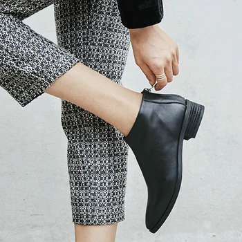 EshtonShero Winter Shoes Woman Women Ankle Boots Square Low Heels Leather 3.5cm Zipper Ladies Motorcycle Sock Boots Size 3-12
EshtonShero Winter Shoes Woman Women Ankle Boots Square Low Heels Leather 3.5cm Zipper Ladies Motorcycle Sock Boots Size 3-12