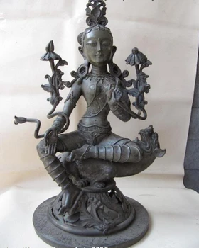 song voge gem S0734 15 Tibet Old Bronze Copper Green TaRa Goddess Bodhisattva Kwan-Yin Buddha Statue
song voge gem S0734 15 Tibet Old Bronze Copper Green TaRa Goddess Bodhisattva Kwan-Yin Buddha Statue