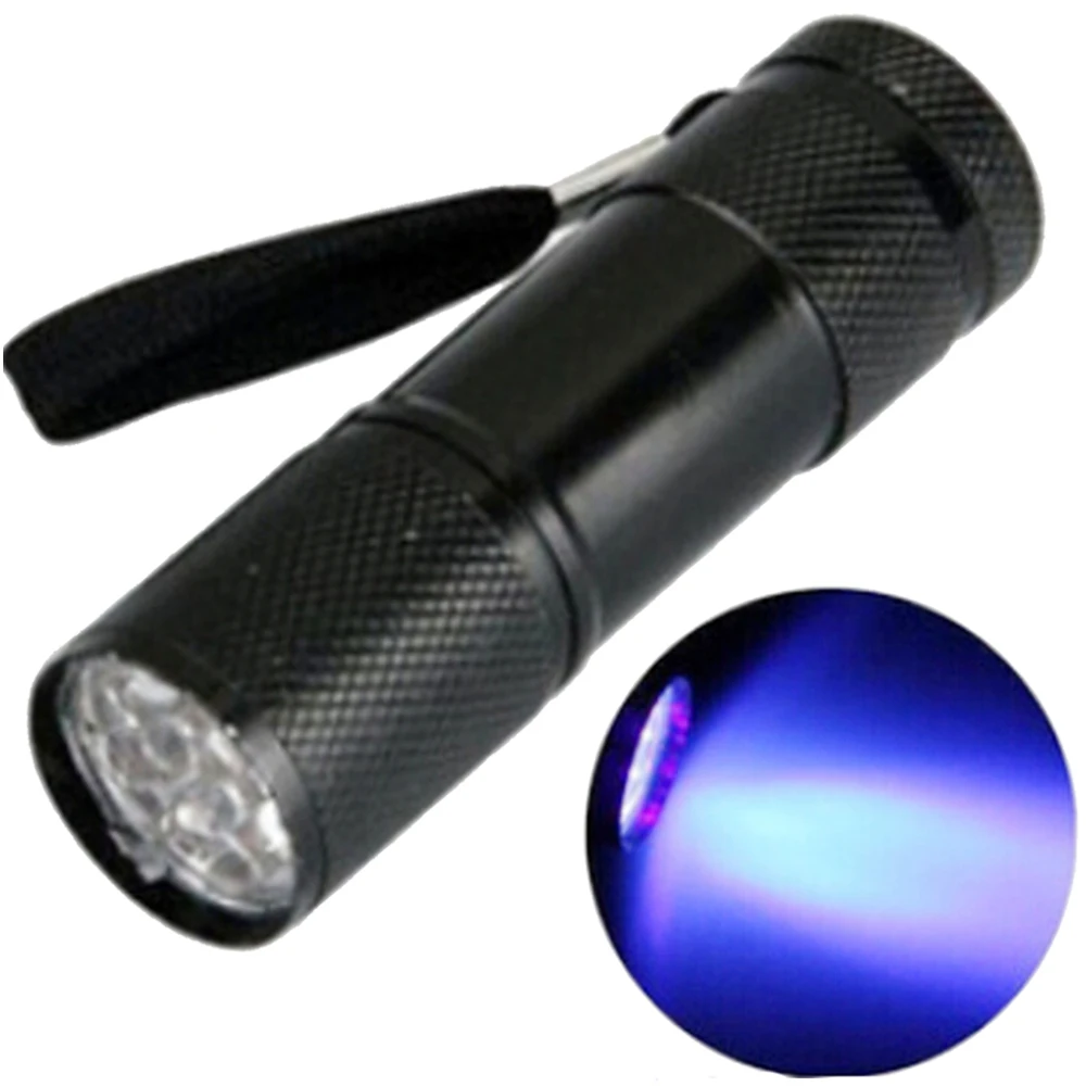 Portable 9 LED UV Flashlight Ultra Violet LED Torch Emergency Night Light Outdoor Camping Flashing Torch
Portable 9 LED UV Flashlight Ultra Violet LED Torch Emergency Night Light Outdoor Camping Flashing Torch