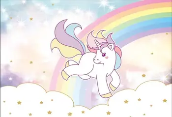 birthday backdrops High quality Computer print Sparkly Rainbow White Clouds Unicorn Baby Shower Gold Stars background
birthday backdrops High quality Computer print Sparkly Rainbow White Clouds Unicorn Baby Shower Gold Stars background