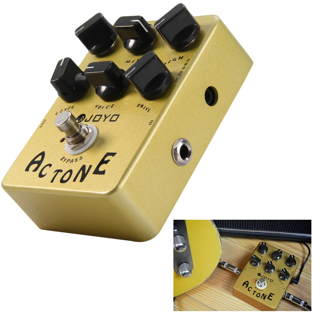 

Joyo JF-13 AC Tone Electric Guitar Effects Pedal Classic British Rock Sound Vox AV-30 Tone AMP Simulation Guitar Effect Stompbox