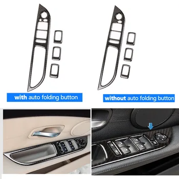 Carbon Fiber Window Lift Lifter Switch Control Frame Panel Trim Cover Sticker For BMW E60 5 Series 2008-2010 Left Hand Drive Car
Carbon Fiber Window Lift Lifter Switch Control Frame Panel Trim Cover Sticker For BMW E60 5 Series 2008-2010 Left Hand Drive Car
