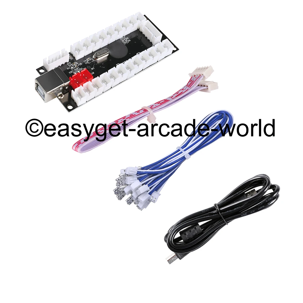Zero Delay Arcade USB Encoder PC to Joystick For MAME & Raspberry Pi Retropie 1 / 2 / 3B Projects (Happ Buttons , 2Pin - 4.8mm)
Zero Delay Arcade USB Encoder PC to Joystick For MAME & Raspberry Pi Retropie 1 / 2 / 3B Projects (Happ Buttons , 2Pin - 4.8mm)