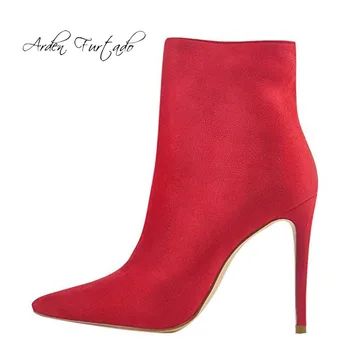 Arden Furtado 2019 spring autumn zipper sexy stilettos high heels party shoes ladies pointed toe red ankle boots large size 45
Arden Furtado 2019 spring autumn zipper sexy stilettos high heels party shoes ladies pointed toe red ankle boots large size 45