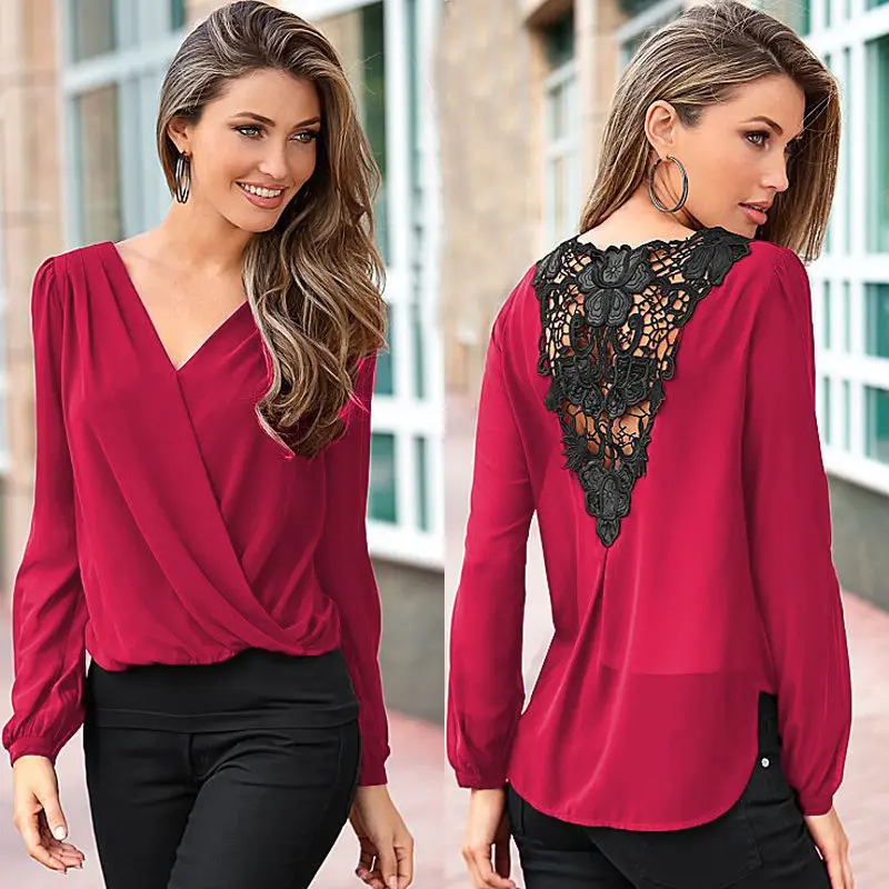 2016 New Fashion Sexy Fashion Women V-neck Tops Tee Long Sleeve Shirt Casual Blouse Loose shirt
2016 New Fashion Sexy Fashion Women V-neck Tops Tee Long Sleeve Shirt Casual Blouse Loose shirt