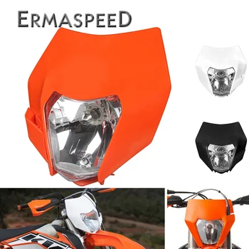 Orange Motorcycle Headlight Mask LED Lamp 12v Dual Sport Dirt Bike Off Road Motocross Headlamp for KTM EXC SMR SX BMW KTM
Orange Motorcycle Headlight Mask LED Lamp 12v Dual Sport Dirt Bike Off Road Motocross Headlamp for KTM EXC SMR SX BMW KTM