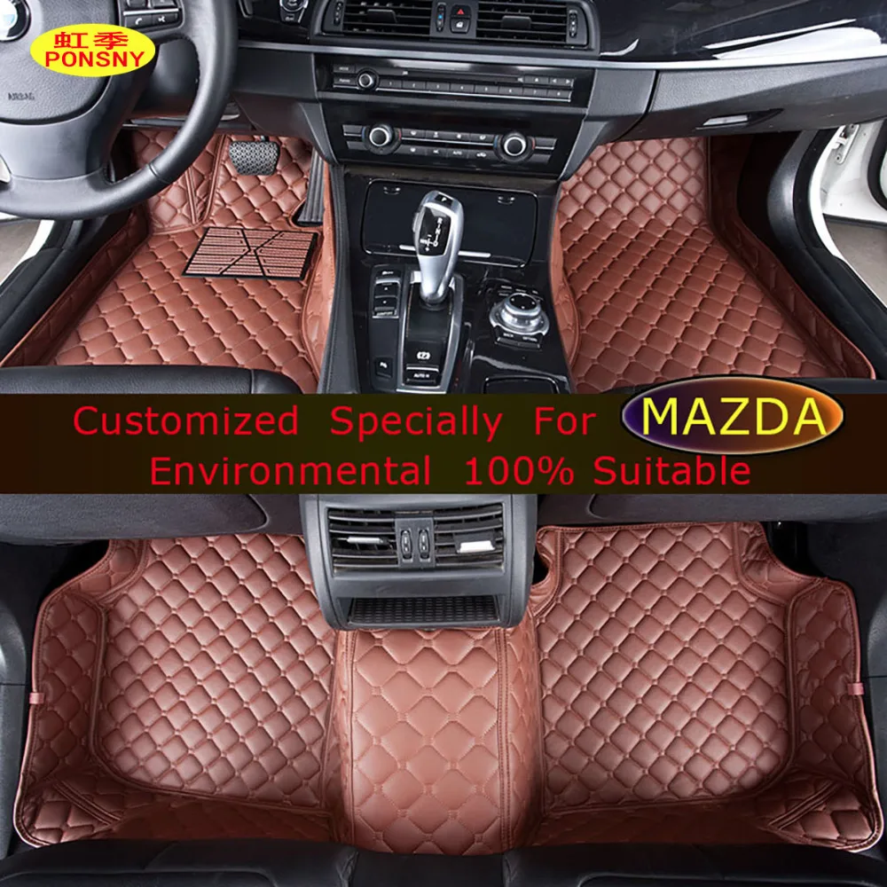 PONSNY автомобильные коврики для Mazda CX-5 CX-7 6 ATENZA 3 Axela ног ковры индивидуальные