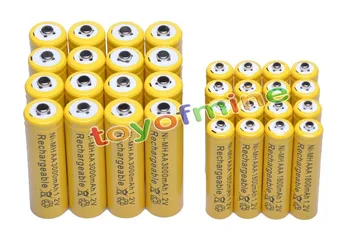 16x AA 3000mAh + 16x AAA 1800mAh 1.2V NiMH Yellow Rechargeable Battery Cell 2A 3A
16x AA 3000mAh + 16x AAA 1800mAh 1.2V NiMH Yellow Rechargeable Battery Cell 2A 3A