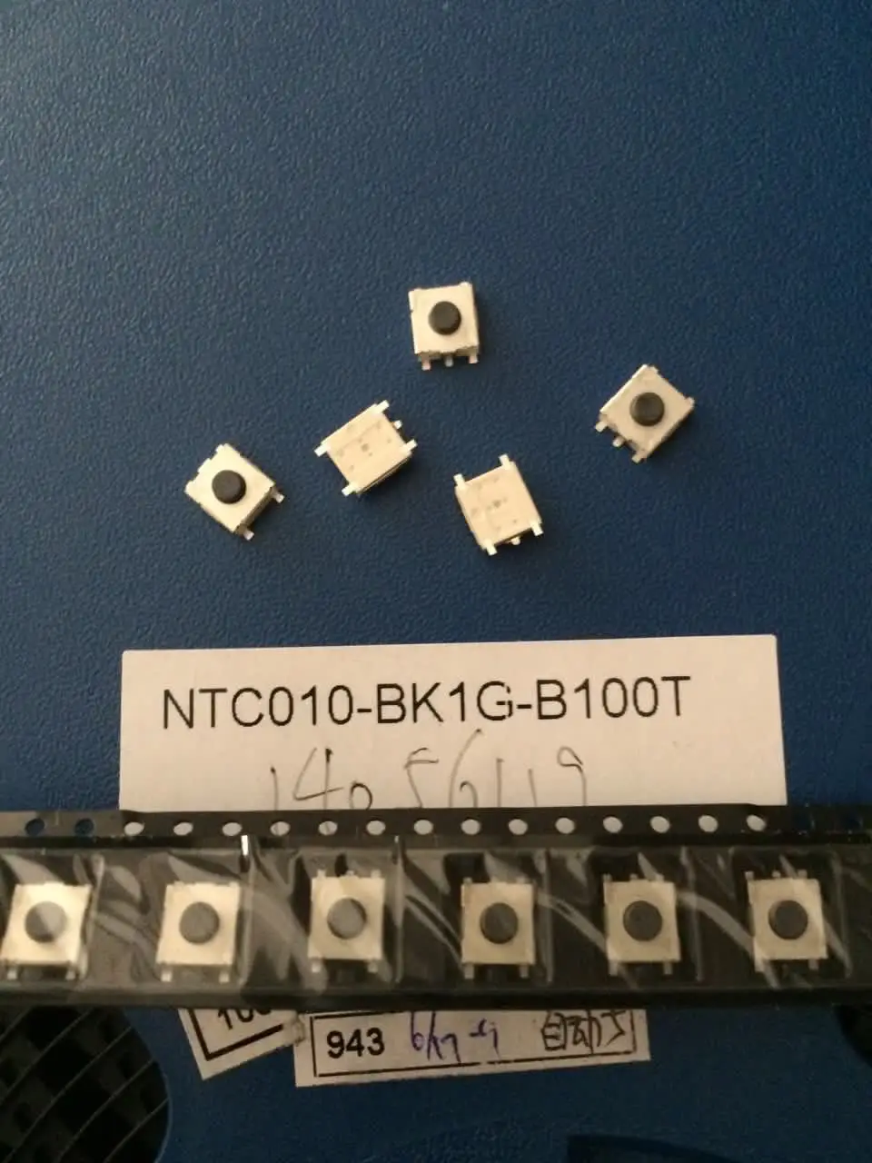 Оригинальный сенсорный переключатель Taiwan Mickey NTC010-BK1G Tact 6*6*3 1 мм (SMD 5 футов) |