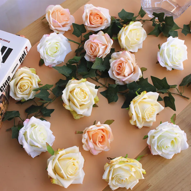 10pcs High Simulation rose Flower Head Silk Flower DIY Wedding Flower Wall Background Decoration Rose /7cm diameter silk flower
10pcs High Simulation rose Flower Head Silk Flower DIY Wedding Flower Wall Background Decoration Rose /7cm diameter silk flower