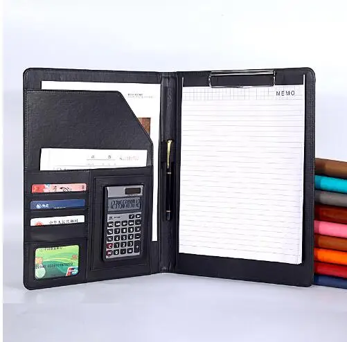 A4 PU leather business conference file bill manager folder portfolio signature agreement document organizer writing pad A556
A4 PU leather business conference file bill manager folder portfolio signature agreement document organizer writing pad A556
