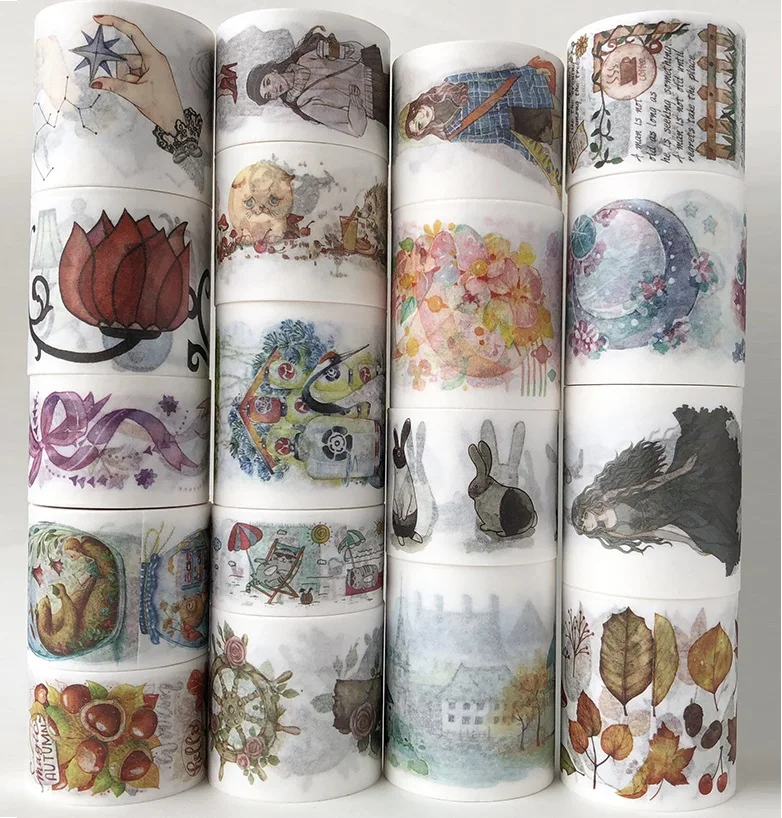 18 Designs Girls/Newspaper/Unicorn/Flowers/Week/Pizza Japanese Washi Masking Tape Decorative Adhesive DIY Paper Stickers Label
18 Designs Girls/Newspaper/Unicorn/Flowers/Week/Pizza Japanese Washi Masking Tape Decorative Adhesive DIY Paper Stickers Label