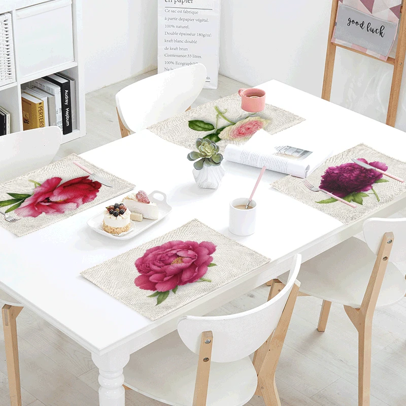 High Quality Minimalist Tablecloth Printing Red Purple Rose Cover Towel Mat Napkin Tea Coffee Western Decoration Mat 42x32cm
High Quality Minimalist Tablecloth Printing Red Purple Rose Cover Towel Mat Napkin Tea Coffee Western Decoration Mat 42x32cm