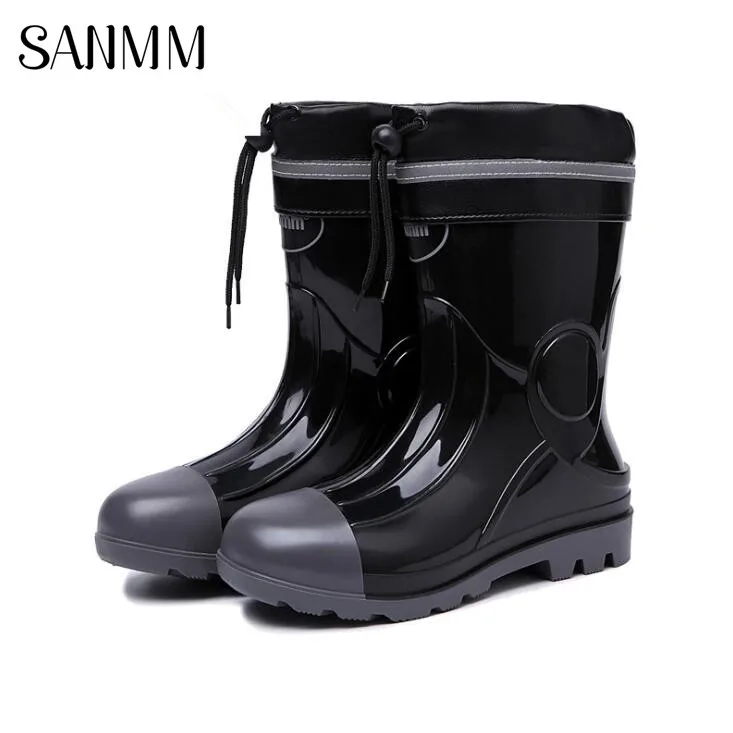 SANMM Men Camouflage Mid-Calf Rainboots PVC Waterproof Safety Work Shoes Man Autumn Winter Non-Slip Water Boots
SANMM Men Camouflage Mid-Calf Rainboots PVC Waterproof Safety Work Shoes Man Autumn Winter Non-Slip Water Boots