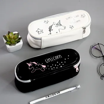 Creative Schoolunicorn Pencil Case PU Pen Bag Kawaii Girls Boys Large Pencil Case Estojo Escolar Penalty
Creative Schoolunicorn Pencil Case PU Pen Bag Kawaii Girls Boys Large Pencil Case Estojo Escolar Penalty