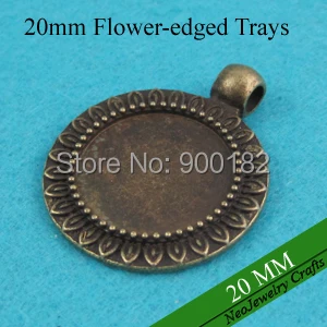 20mm Antique Bronze Round Pendant Tray, Flower Edged Pendant Setting, Bezel Pendant Blank For Glass or Stones
20mm Antique Bronze Round Pendant Tray, Flower Edged Pendant Setting, Bezel Pendant Blank For Glass or Stones
