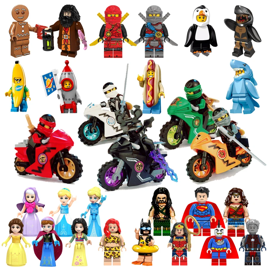 1pcs Ninja Motorcycle Penguin Gingerbread Man Super Heroes Building Blocks Figures Compatible Legoing Children Christmas Gift
1pcs Ninja Motorcycle Penguin Gingerbread Man Super Heroes Building Blocks Figures Compatible Legoing Children Christmas Gift