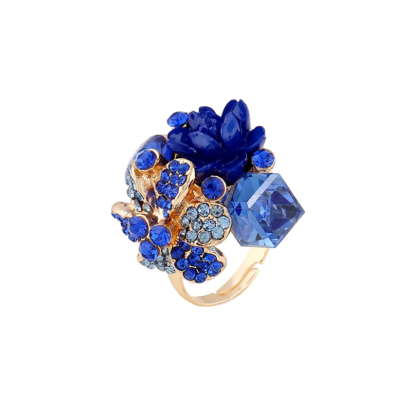 MIARA.L jewelry dazzle color crystal gem open ring personality fashionable anti-allergy resin flower ring
MIARA.L jewelry dazzle color crystal gem open ring personality fashionable anti-allergy resin flower ring