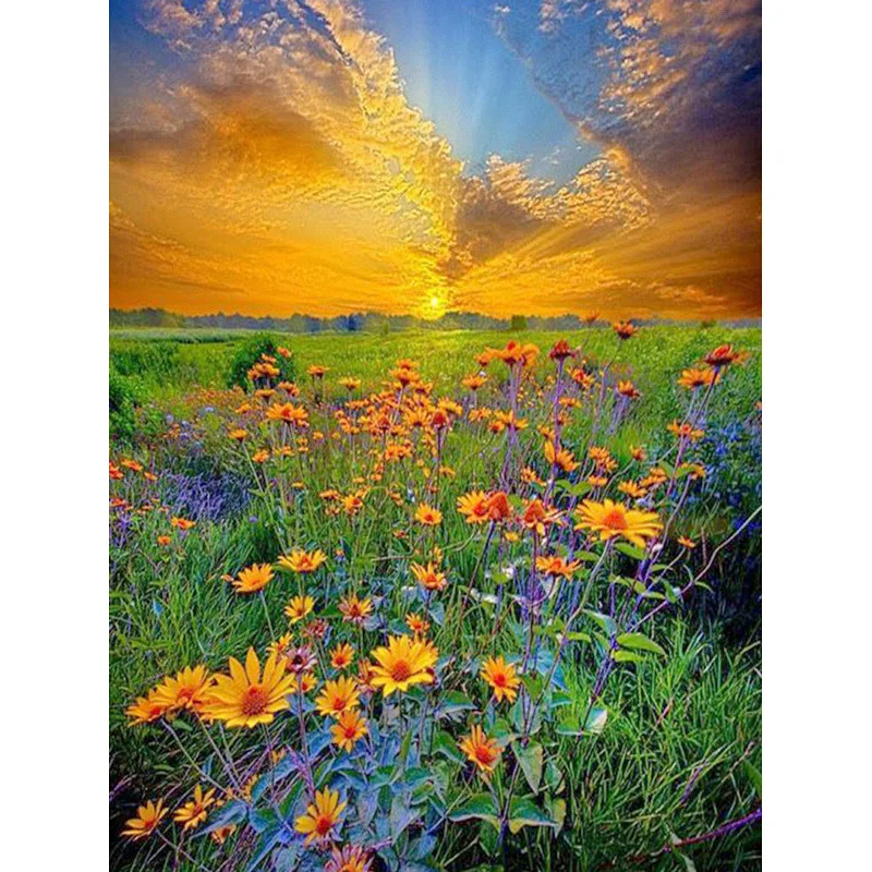 5D DIY Diamond Painting Flower field Cross Stitch Diamond Embroidery Full rhinestones Wall Painting Flower Arrangement
5D DIY Diamond Painting Flower field Cross Stitch Diamond Embroidery Full rhinestones Wall Painting Flower Arrangement