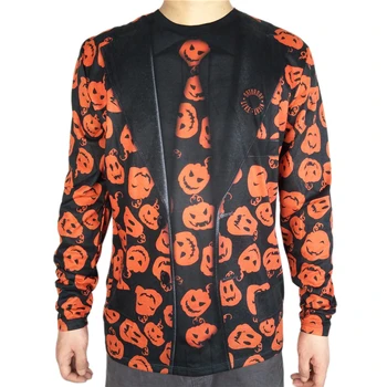Scary Jack O Lantern Printed Halloween Costume for Men Horror Jack O Lantern Halloween Costumes Long Sleeve Pumpkin T Shirt
Scary Jack O Lantern Printed Halloween Costume for Men Horror Jack O Lantern Halloween Costumes Long Sleeve Pumpkin T Shirt