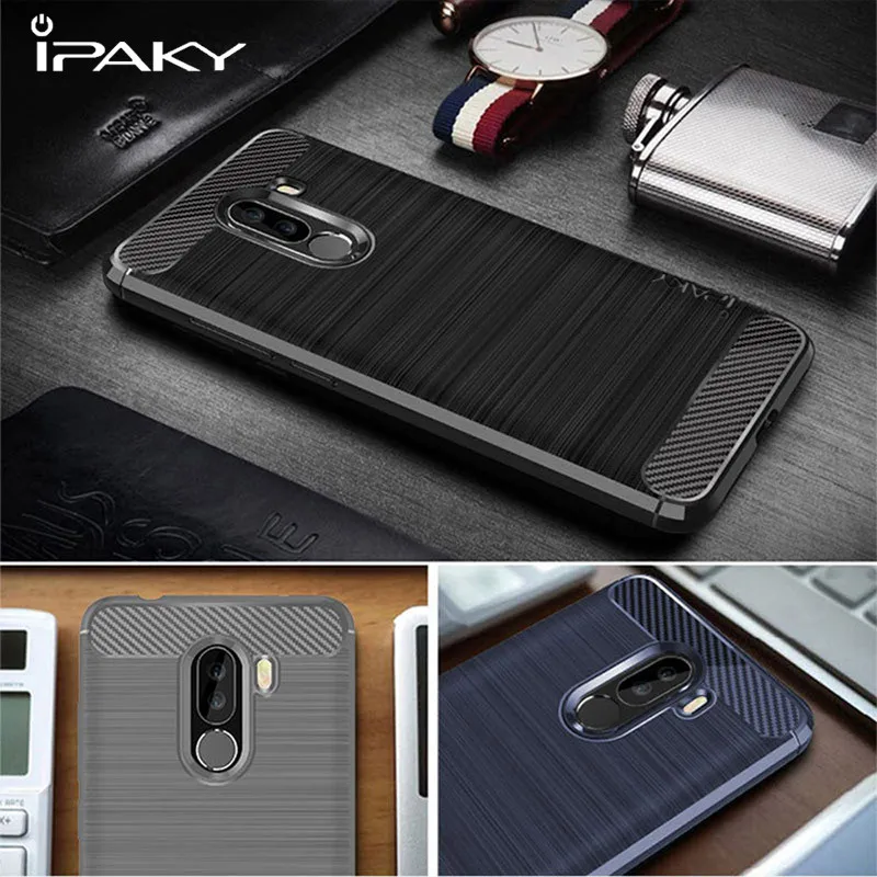 Xiaomi pocophone F1 case ipaky brand Luxury TPU coque For Xiaomi Poco F1 India Carbon Fiber Soft Silicone Back Cover xioami F1
Xiaomi pocophone F1 case ipaky brand Luxury TPU coque For Xiaomi Poco F1 India Carbon Fiber Soft Silicone Back Cover xioami F1