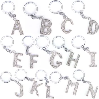 1PCS Fashion Unisex Keychain Letters Crystal Rhinestone Alphabet Keyring Initial Letter Key Ring Chain For Bag Parts Accessories
1PCS Fashion Unisex Keychain Letters Crystal Rhinestone Alphabet Keyring Initial Letter Key Ring Chain For Bag Parts Accessories