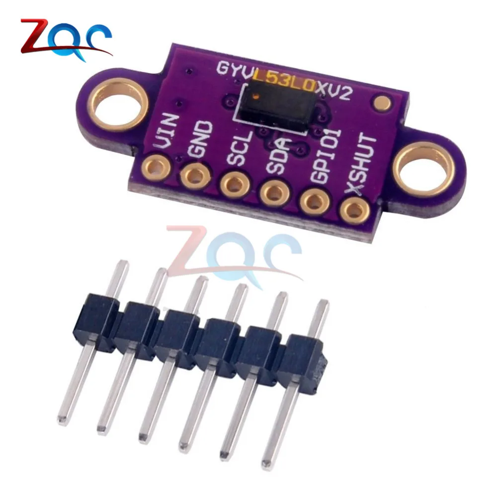 VL53L0X Time-of-Flight (ToF) Laser Ranging Sensor Breakout 940nm GY-VL53L0XV2 Laser Distance Module I2C IIC
VL53L0X Time-of-Flight (ToF) Laser Ranging Sensor Breakout 940nm GY-VL53L0XV2 Laser Distance Module I2C IIC
