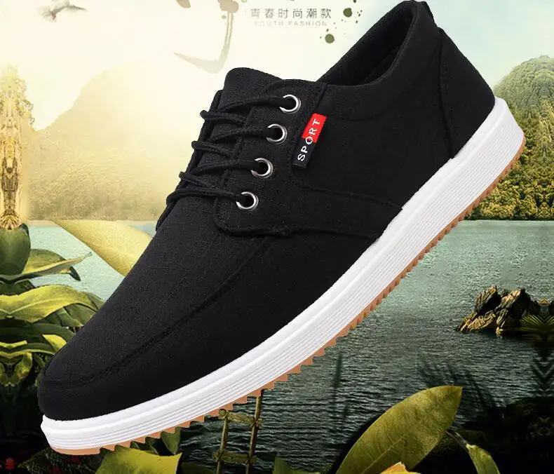 Spring New Men Soft bottom Casual Shoes Comfortable Flats Canvas shoes Fashion Breathable Lace-Up Sneakers Cloth Shoes
Spring New Men Soft bottom Casual Shoes Comfortable Flats Canvas shoes Fashion Breathable Lace-Up Sneakers Cloth Shoes