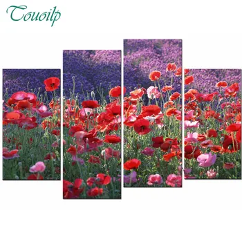 4 Panels Diamond Mosaic 3d Diamond Embroidery Beads red Poppy wall art 5d diy Diamond Painting Cross Stitch Handwork home decor
4 Panels Diamond Mosaic 3d Diamond Embroidery Beads red Poppy wall art 5d diy Diamond Painting Cross Stitch Handwork home decor