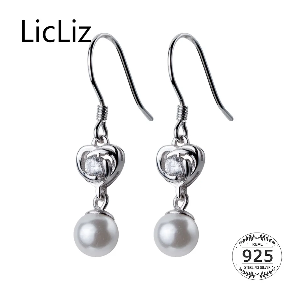 LicLiz 2018 Fashion New 925 Sterling Silver Drop Earrings for Women White Pearl Dangle Earrings White Gold Color Jewelry LE0463
LicLiz 2018 Fashion New 925 Sterling Silver Drop Earrings for Women White Pearl Dangle Earrings White Gold Color Jewelry LE0463