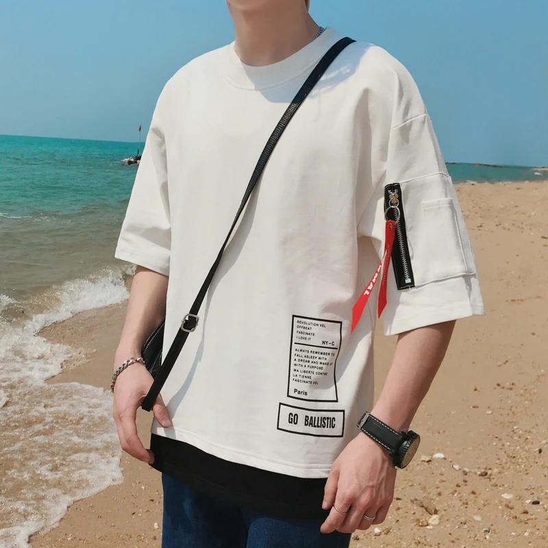 Summer Pocket Patch Fivepence Sleeve Man Seven Part Will Short T compression shirt Pity fitness harajuku cuphead Fashion
Summer Pocket Patch Fivepence Sleeve Man Seven Part Will Short T compression shirt Pity fitness harajuku cuphead Fashion